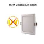 Syska Slim LED 8W RDL Sqaure Downlight-3000K (Yellow)